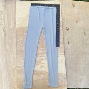 NWT Free People Intimately Chilled Out Ribbed Leggings Gray Size Large